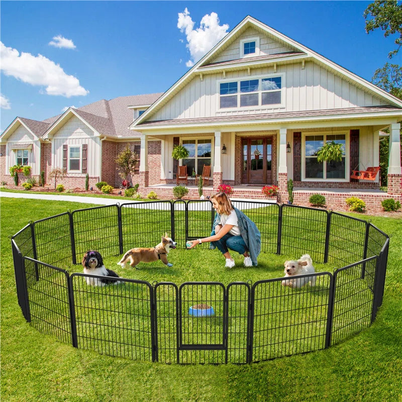 Dog Playpen Metal Exercise Pen Panels