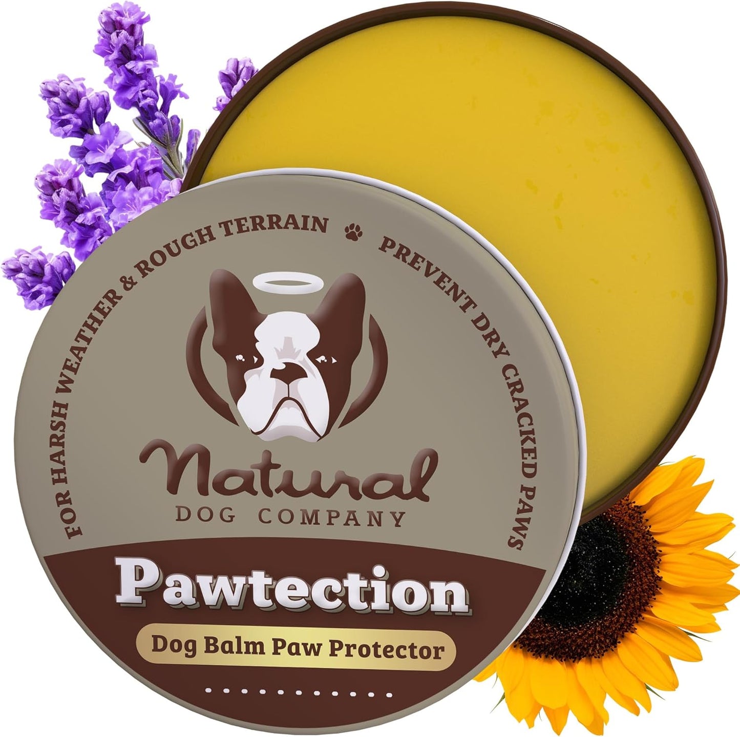 Pawtection Balm for Dogs (1 Oz Tin) All-Natural, Lick-Safe Dog Paw Protector, Moisturizing Dog Paw Balm for Dry, Cracked Pad, Protects Paw from Winter Ice, Salt & Rough Terrain