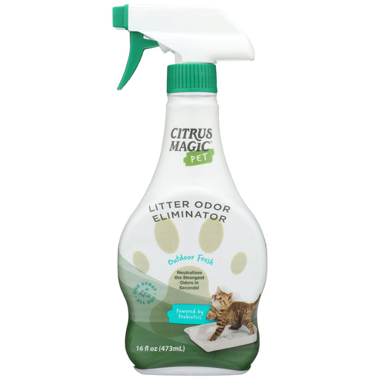 Pet Probiotic Litter Odor Eliminator, Outdoor Fresh, 16-Fluid Ounce