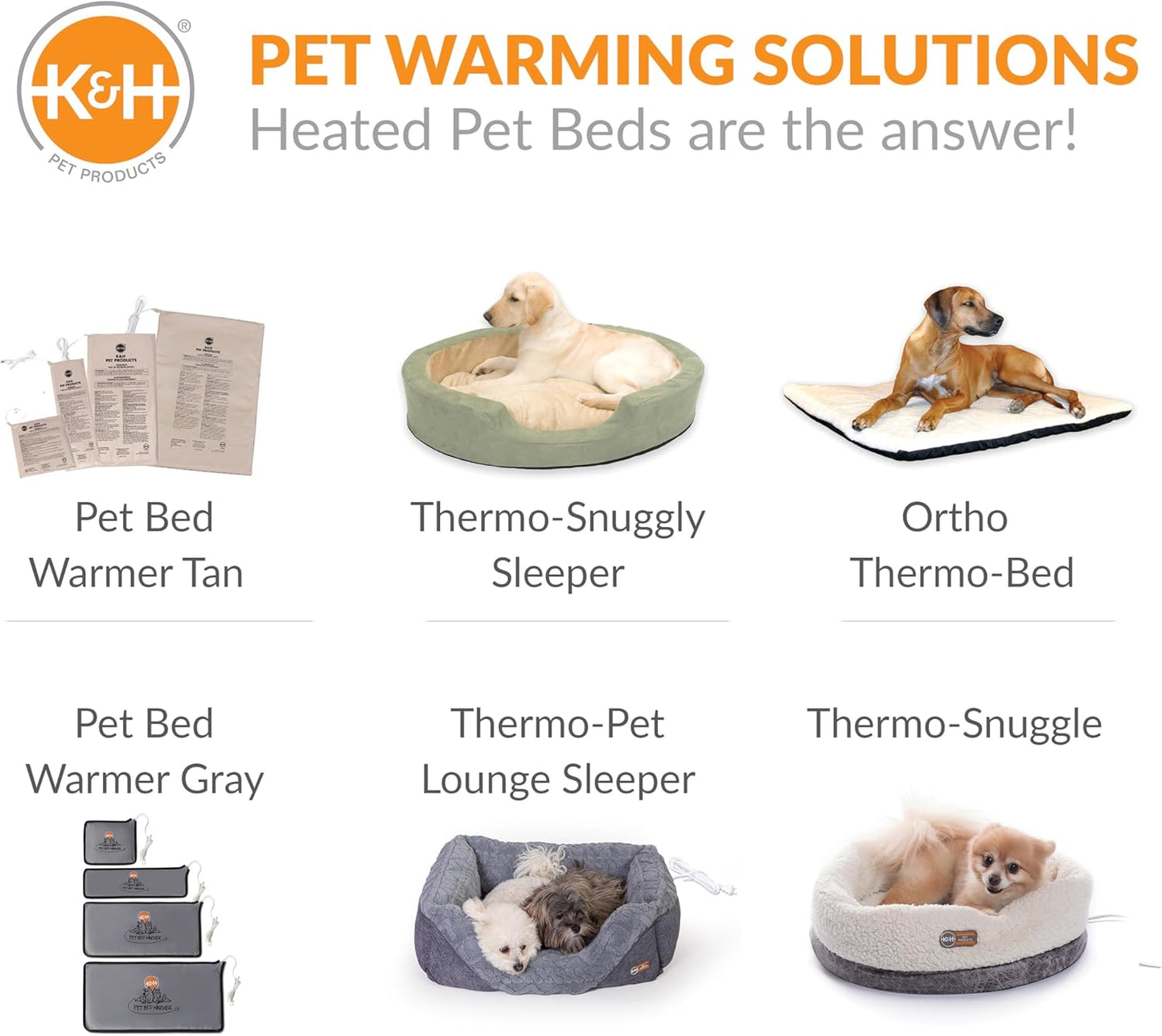 Heated Pet Bed Warmer for Indoor Dog Beds - Safety Listed Waterproof Heated Pad Inserts inside Your Dog Beds and Cat Beds - Turn Any Pet Bed into a Heated Pet Bed - Tan X-Large